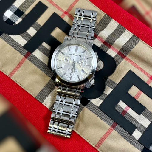 Burberry Heritage Chronograph in Stainless Steel