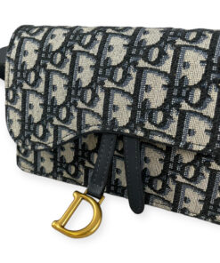 Dior Oblique Saddle Belt Bag in Blue 13
