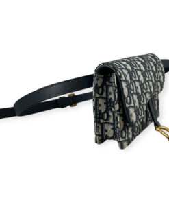 Dior Oblique Saddle Belt Bag in Blue 17