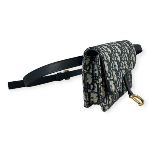 Dior Oblique Saddle Belt Bag in Blue 5