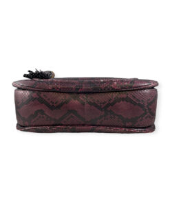 Gucci Bamboo Python Top Handle Bag in Wineberry 17