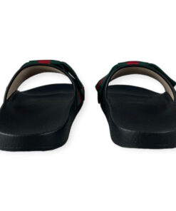 Gucci Web Bow Slide Sandals in Black 36 10