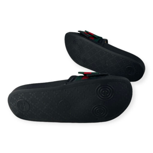 Gucci Web Bow Slide Sandals in Black 36 6