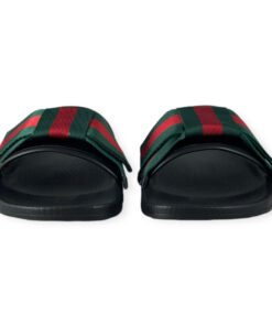 Gucci Web Bow Slide Sandals in Black 36 9