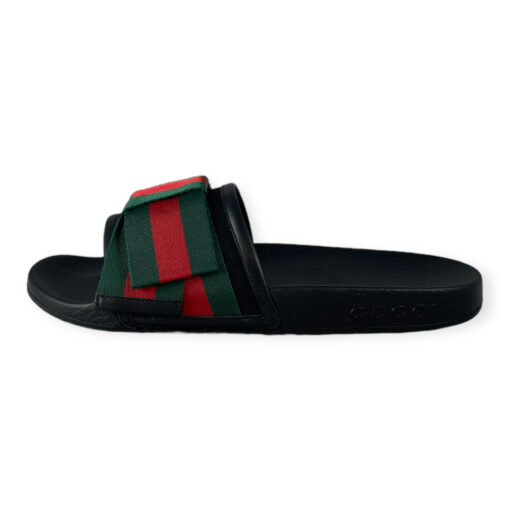Gucci Web Bow Slide Sandals in Black 36 1