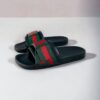 Size 36 | Gucci Web Bow Slide Sandals in Black