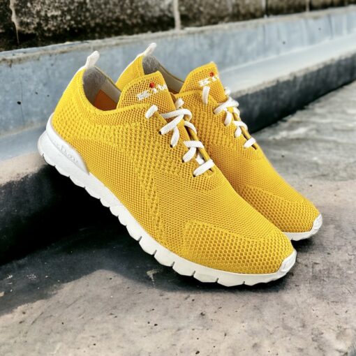 Size 44 | Kiton Mesh Sneakers in Yellow