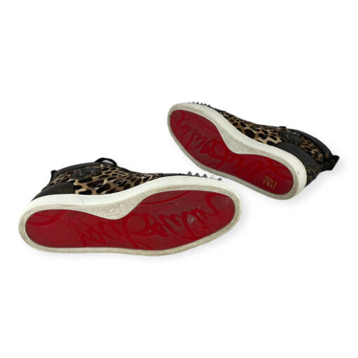 Christian Louboutin Lou Spikes Sneakers in Brown 40.5 6