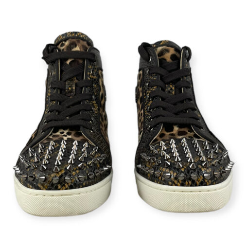 Christian Louboutin Lou Spikes Sneakers in Brown 40.5 3