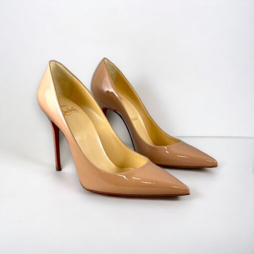Christian Louboutin Patent So Kate Pumps in Nude 37.5 7