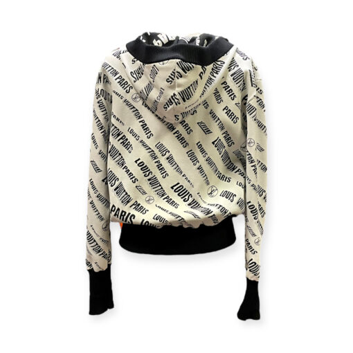 Louis Vuitton Signature Jacquard Hoodie in White & Black Small 5