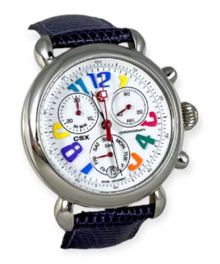 Michele Carousel Watch in Silver & Purple 20