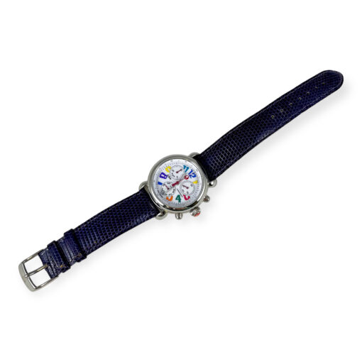 Michele Carousel Watch in Silver & Purple 8