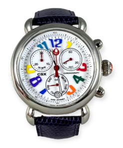 Michele Carousel Watch in Silver & Purple 11