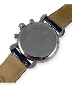 Michele Carousel Watch in Silver & Purple 14