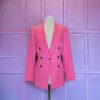Size 6 | Smythe Double Breasted Blazer in Pink