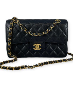 Chanel Caviar Quilted Small Double Flap Bag in Black 14