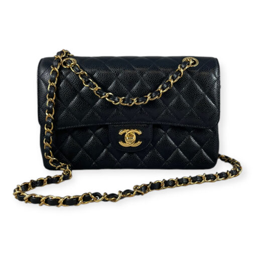 Chanel Caviar Quilted Small Double Flap Bag in Black 1