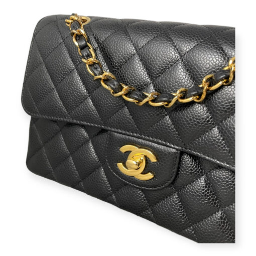 Chanel Caviar Quilted Small Double Flap Bag in Black 2