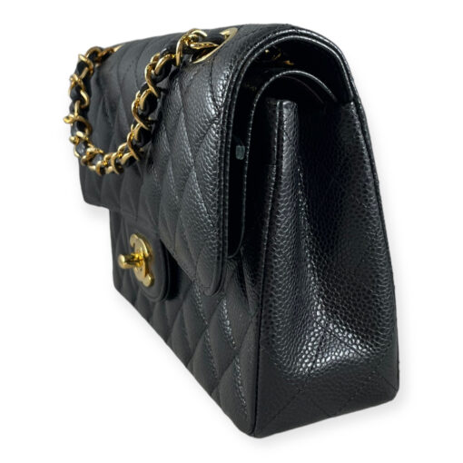 Chanel Caviar Quilted Small Double Flap Bag in Black 3