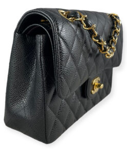 Chanel Caviar Quilted Small Double Flap Bag in Black 17