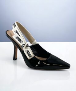 Size 36 | Dior J'Adior Slingback Patent Pumps in Black