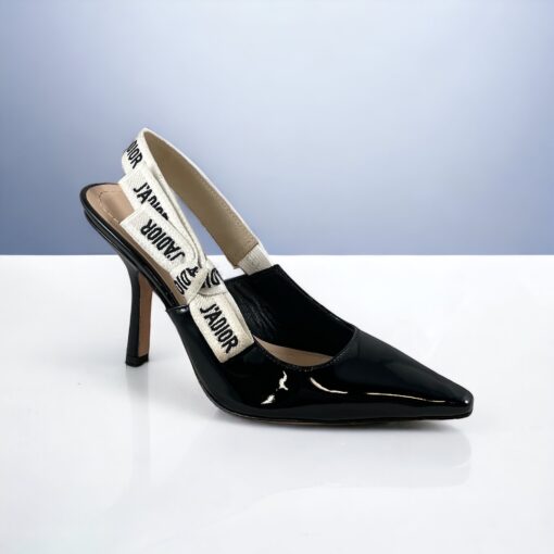 Size 36 | Dior J'Adior Slingback Patent Pumps in Black