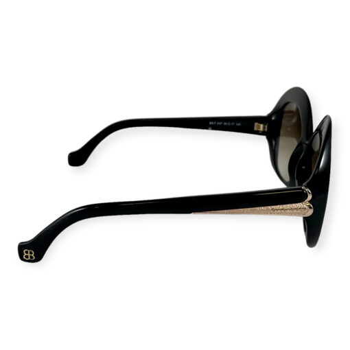 Balenciaga Round Sunglasses in Black 4