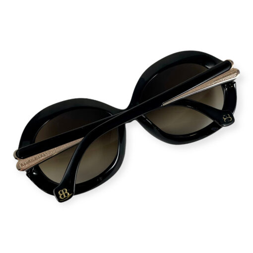 Balenciaga Round Sunglasses in Black 2