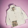 Size Large | Burberry Quilted Jacket in Chalk