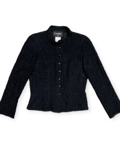 Chanel Embroidered Boucle Jacket in Black 44 4
