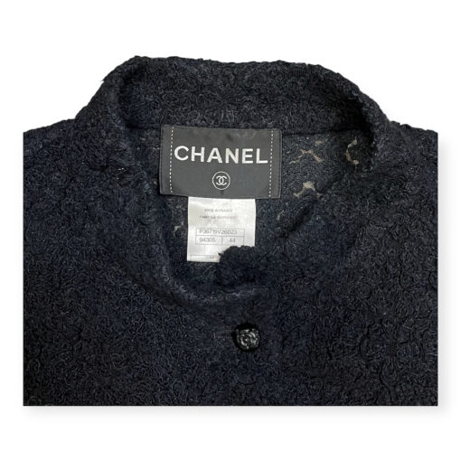 Chanel Embroidered Boucle Jacket in Black 44 2