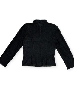 Chanel Embroidered Boucle Jacket in Black 44 6