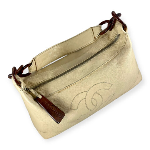 Chanel Wood Link Shoulder Bag in Beige 6