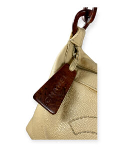 Chanel Wood Link Shoulder Bag in Beige 12