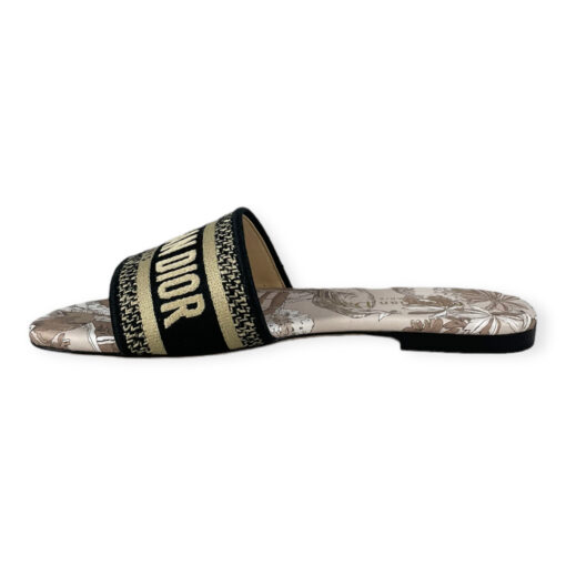 Dior DWAY Slides Sandals in Black & Tan 36 1