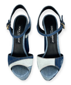 Dolce Gabbana Denim Platform Sandals in Blue 38.5 11