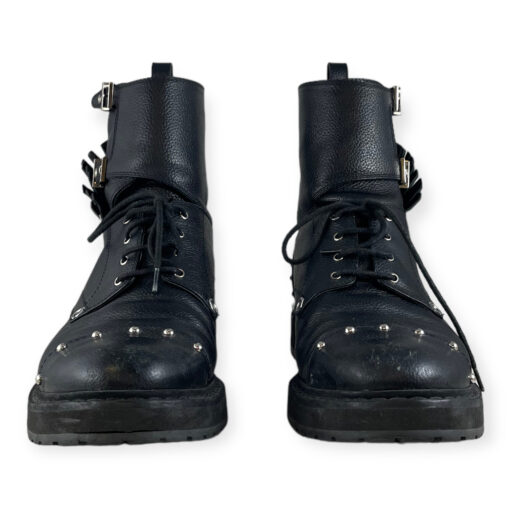 Fendi Embellished Combat Boots in Black 40 3