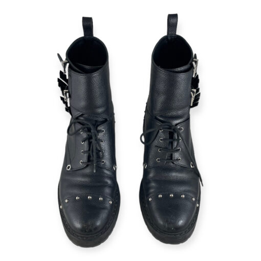 Fendi Embellished Combat Boots in Black 40 4