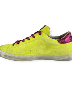 Golden Goose Superstar Glitter Sneakers in Yellow 40 7