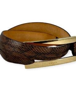 Gucci Snakeskin Belt in Brown 70/28 10