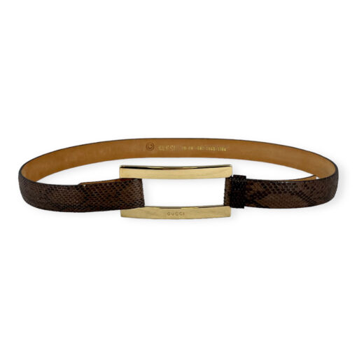 Gucci Snakeskin Belt in Brown 70/28 1
