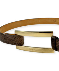 Gucci Snakeskin Belt in Brown 70/28 7