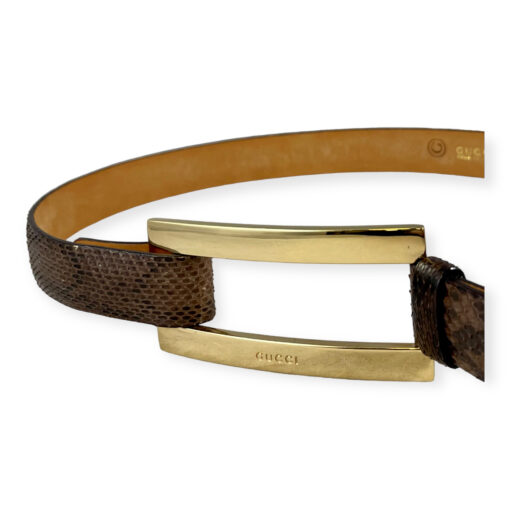Gucci Snakeskin Belt in Brown 70/28 2