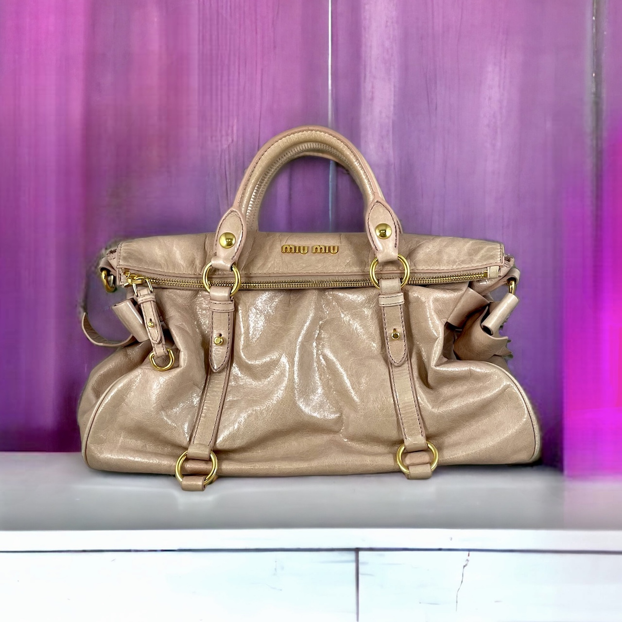 Vitello Lux Bow Bag