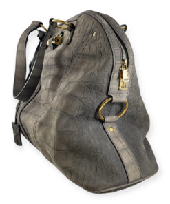 Saint Laurent Embossed Muse Shoulder Bag in Gray 11