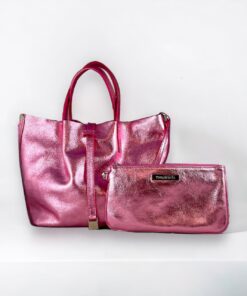 Tiffany & Co Reversible Metallic Handbag in Pink