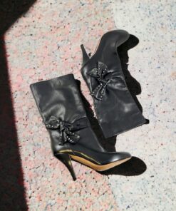 Size 40 | Valentino Rockstud Boots in Black