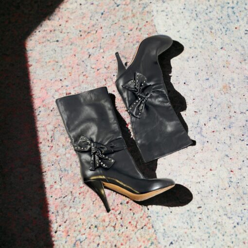 Size 40 | Valentino Rockstud Boots in Black