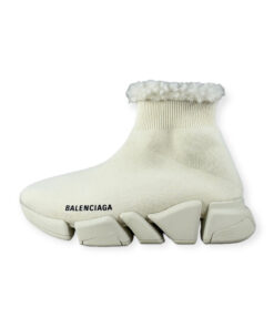 Balenciaga Speed 2.0 High-Top Sneakers in Ivory 36 7